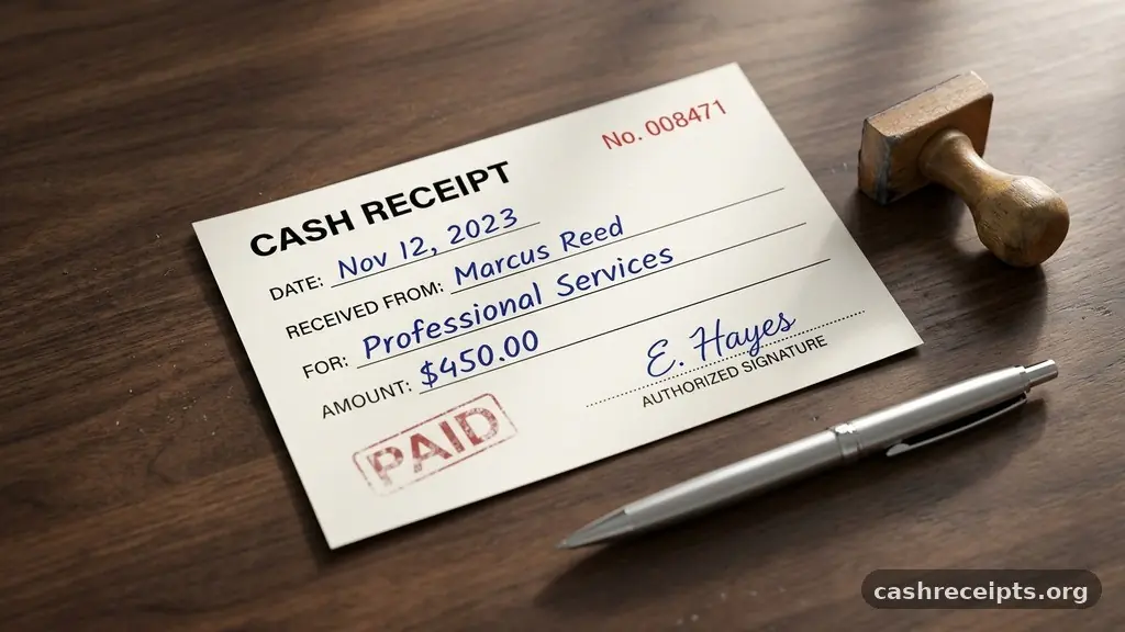 How to Create a Professional Cash Receipt for a Business