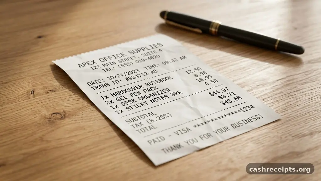 What Information Should Be Included on a Cash Receipt?